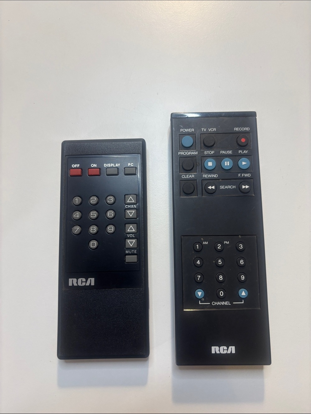 Pair of Black TV Remote Control Covers